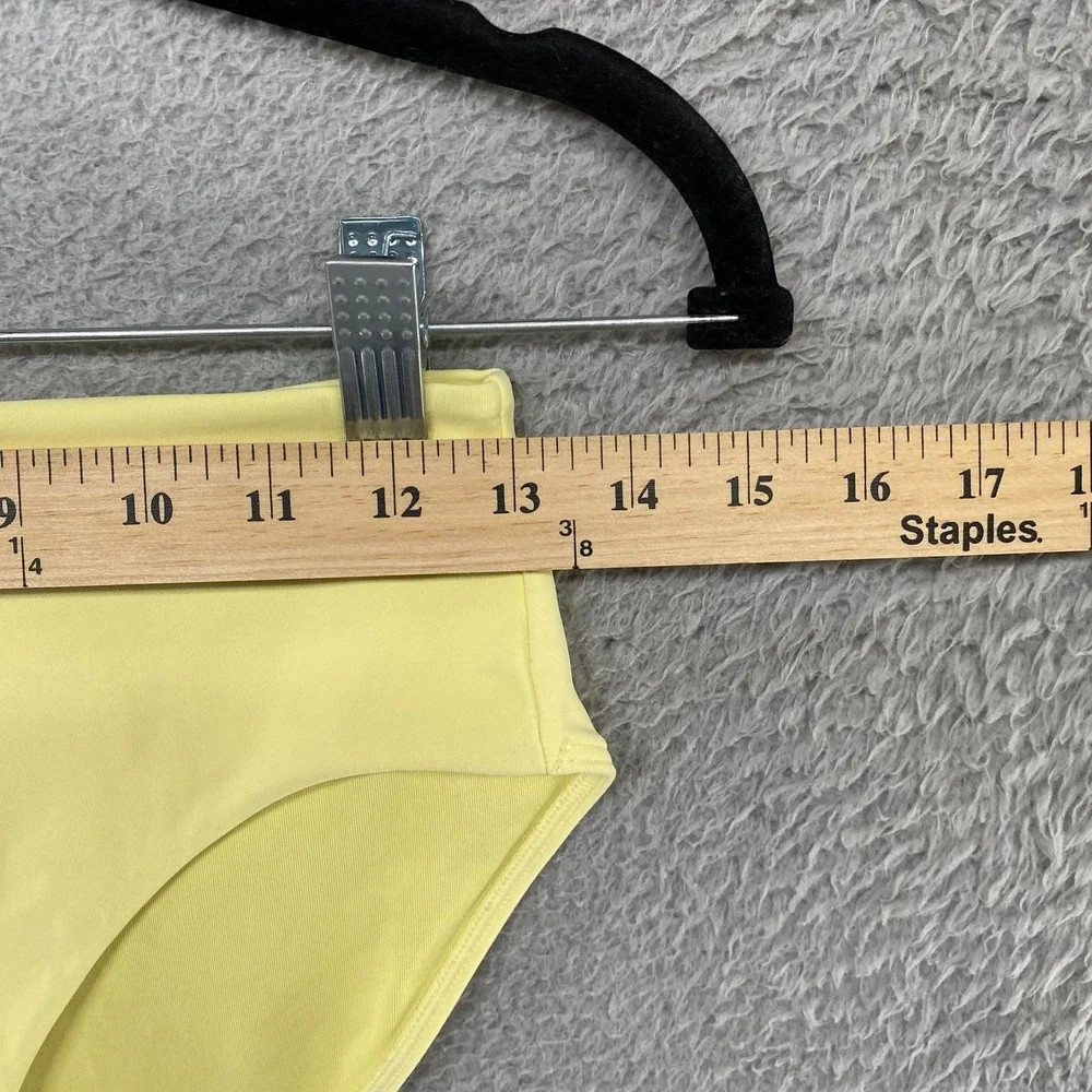 Athleta Bikini Set Womens Small Butter Yellow High Waisted 2 Piece Swim Beach